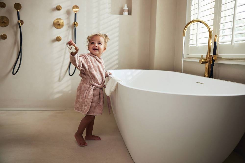 Jollein Bademantel Frottee 3-4 Jahre Miffy Jacquard Wild Rose Letzte 3 Tage