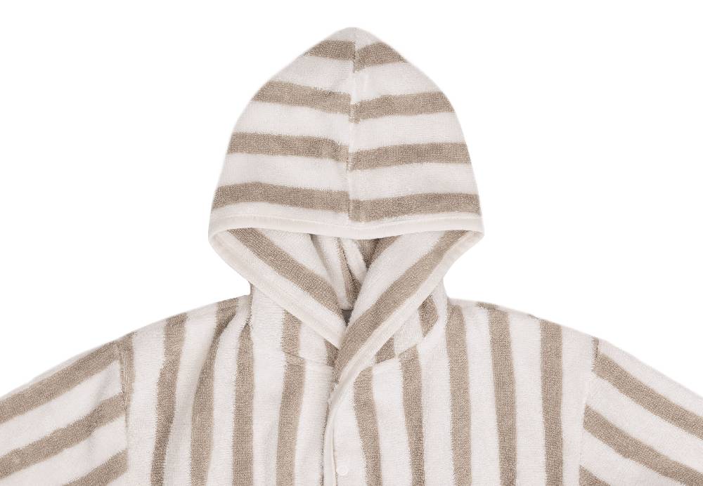 Jollein Bademantel 1-2 Jahre Stripe Frottee Olive Green GOTS JETZT KAUFEN