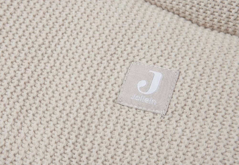 Jollein Krabbeldecke Ø 95cm Basic Knit Nougat Super Rabatt