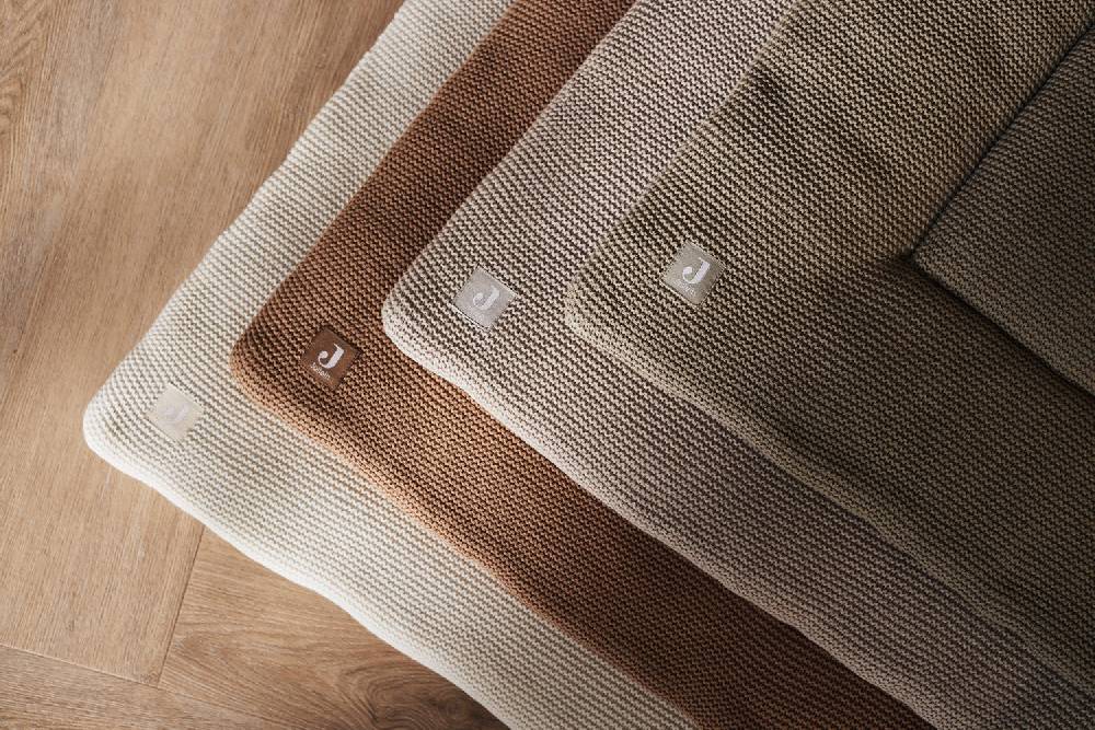 Jollein Krabbeldecke 75x95cm Basic Knit Olive Green Clearance-Verkauf