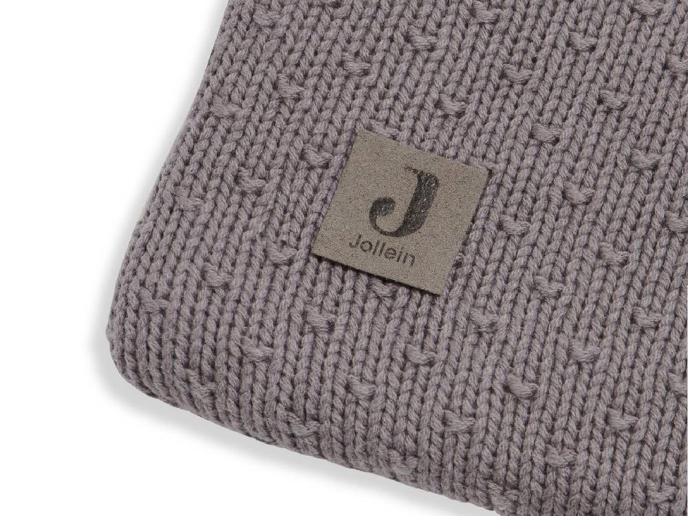 Jollein Krabbeldecke 80x100cm Bliss Knit Teddy Storm Grey Im Verkauf