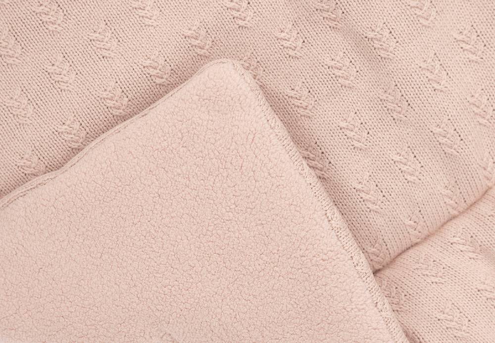 Jollein Krabbeldecke 75x95cm Grain Knit Wild Rose Rabatte dieses Monats