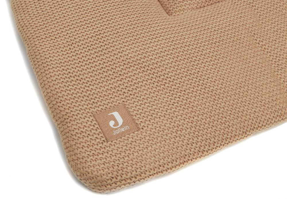 Jollein Krabbeldecke 80x100cm Basic Knit Biscuit Auslauf