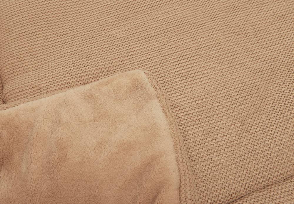 Jollein Krabbeldecke 80x100cm Basic Knit Biscuit Auslauf