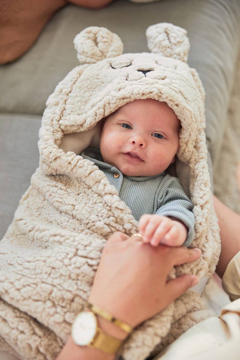 Jollein Einschlagdecke für Babyschale Bunny Nougat Angebote