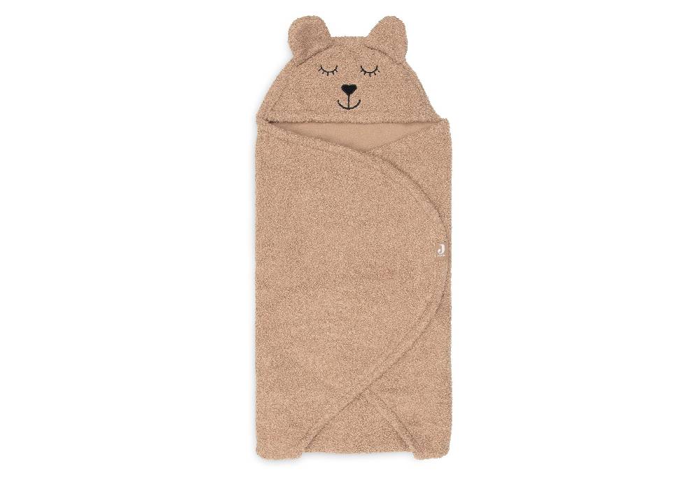 Jollein Einschlagdecke für Babyschale Bear Boucle Biscuit Schlussverkauf