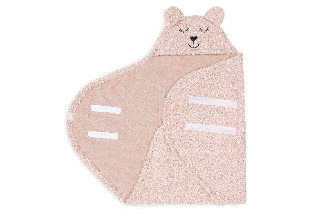 Jollein Einschlagdecke für Babyschale Bear Boucle Wild Rose Günstiger Verkauf