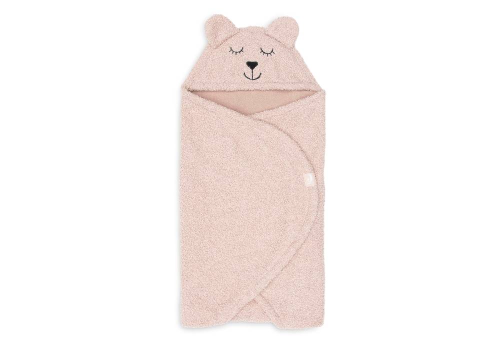 Jollein Einschlagdecke für Babyschale Bear Boucle Wild Rose Günstiger Verkauf