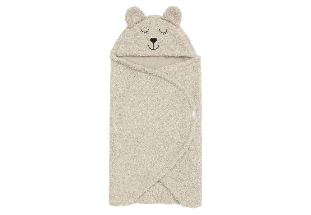 Jollein Einschlagdecke für Babyschale Bear Boucle Olive Green Fabrikverkauf