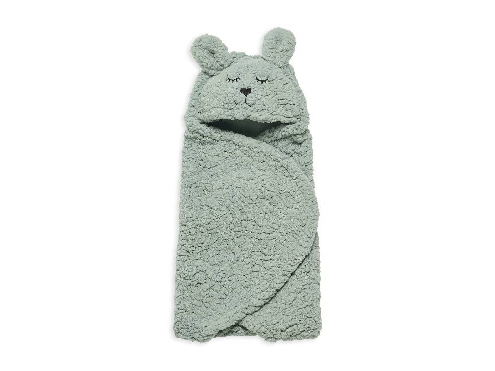 Jollein Einschlagdecke für Babyschale Bunny Ash Green Kostenloser Versand