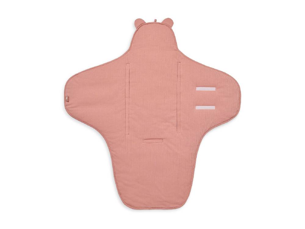 Jollein Einschlagdecke für Babyschale Basic Stripe Rosewood Fabrik Onlineshop