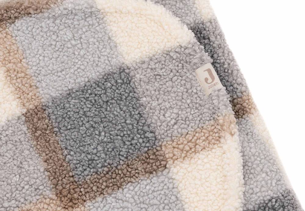 Jollein Einschlagdecke für Babyschale Bunny Check - Boucle Fabrikpreis