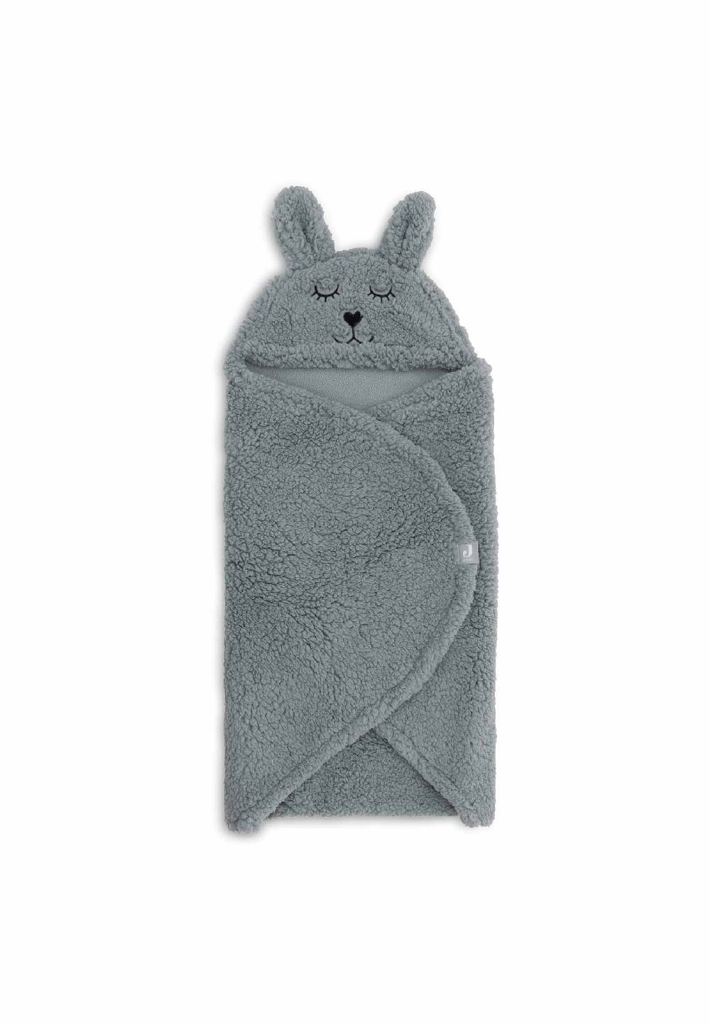 Jollein Einschlagdecke für Babyschale Bunny - Sea Green Sonderangebot