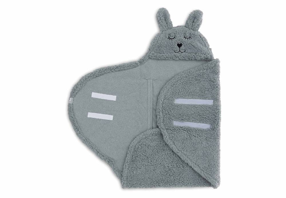 Jollein Einschlagdecke für Babyschale Bunny - Sea Green Sonderangebot