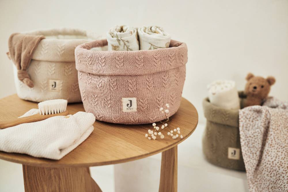 Jollein Pflegekörbchen Grain Knit Wild Rose Black Friday