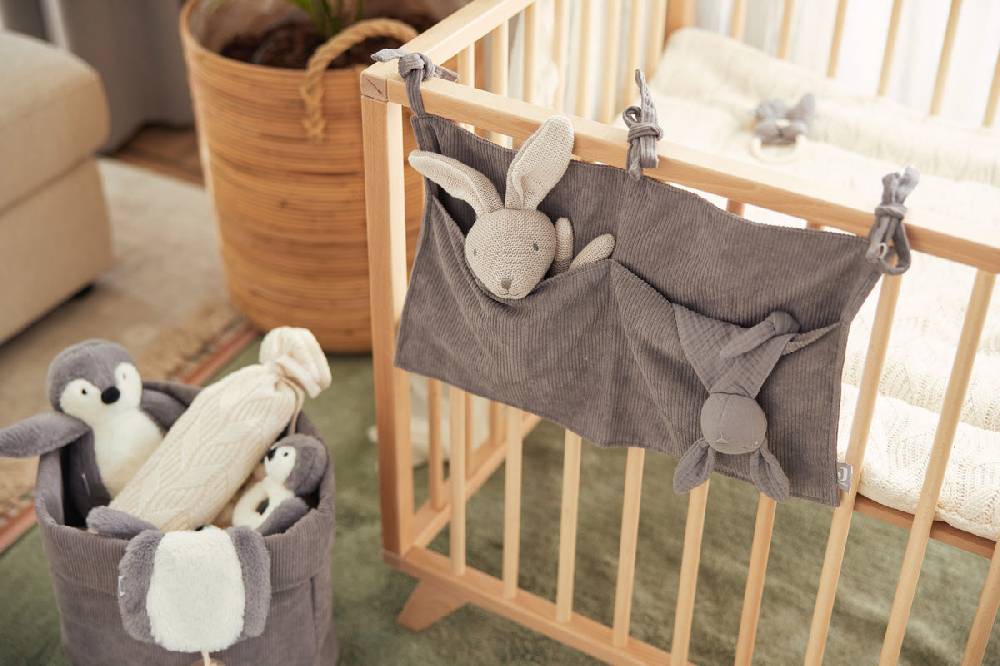 Jollein Pflegekörbchen Corduroy Storm Grey Vatertagsangebot