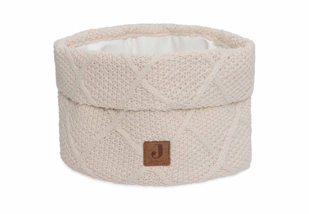 Jollein Pflegekörbchen Check Knit - Oatmeal Lagerräumung