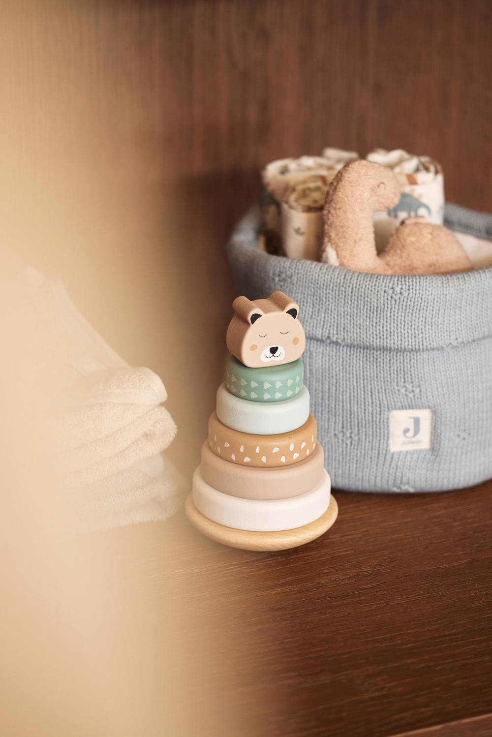 Jollein Pflegekörbchen Cosy Knit - Sea Green Heißer Verkauf