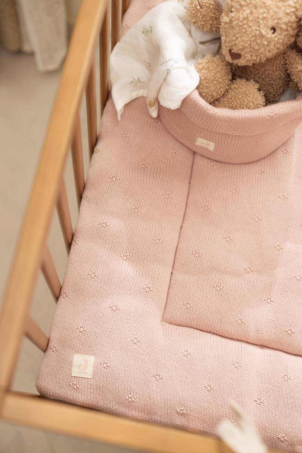 Jollein Pflegekörbchen Cosy Knit - Wild Rose Top Angebot