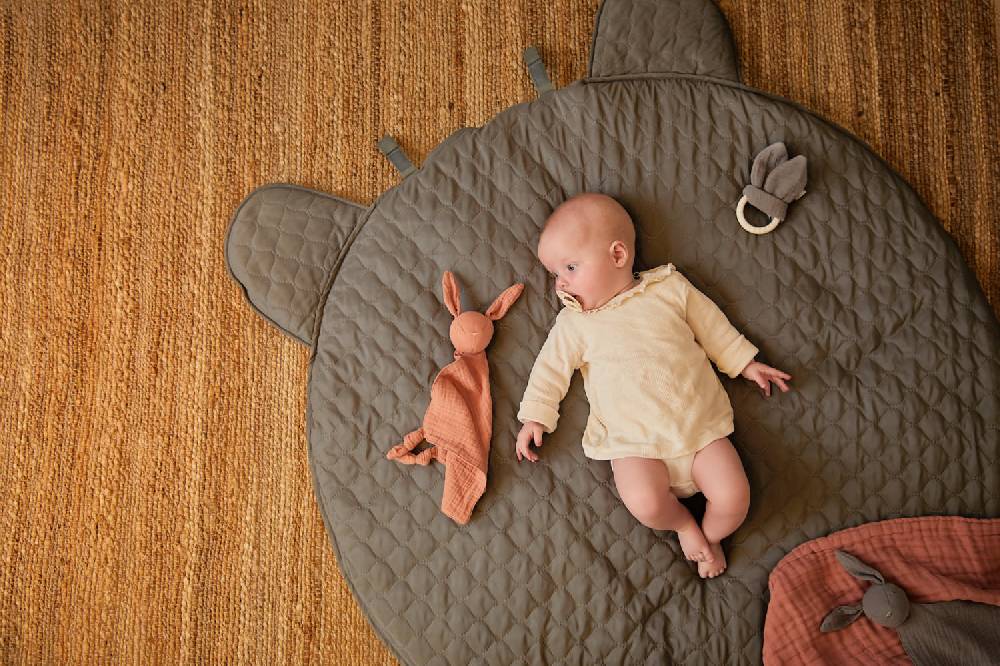 Jollein Krabbeldecke Ø 110cm Storm Grey Zeitlich begrenztes Angebot
