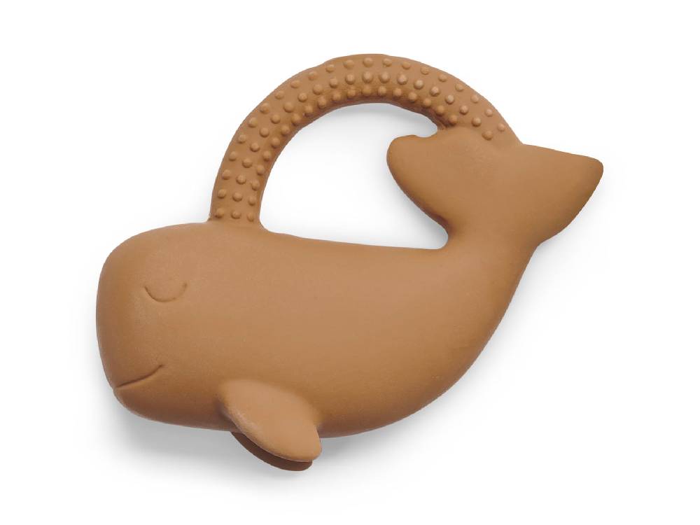 Jollein Beißring aus Naturkautschuk Whale Caramel Tägliche Deals