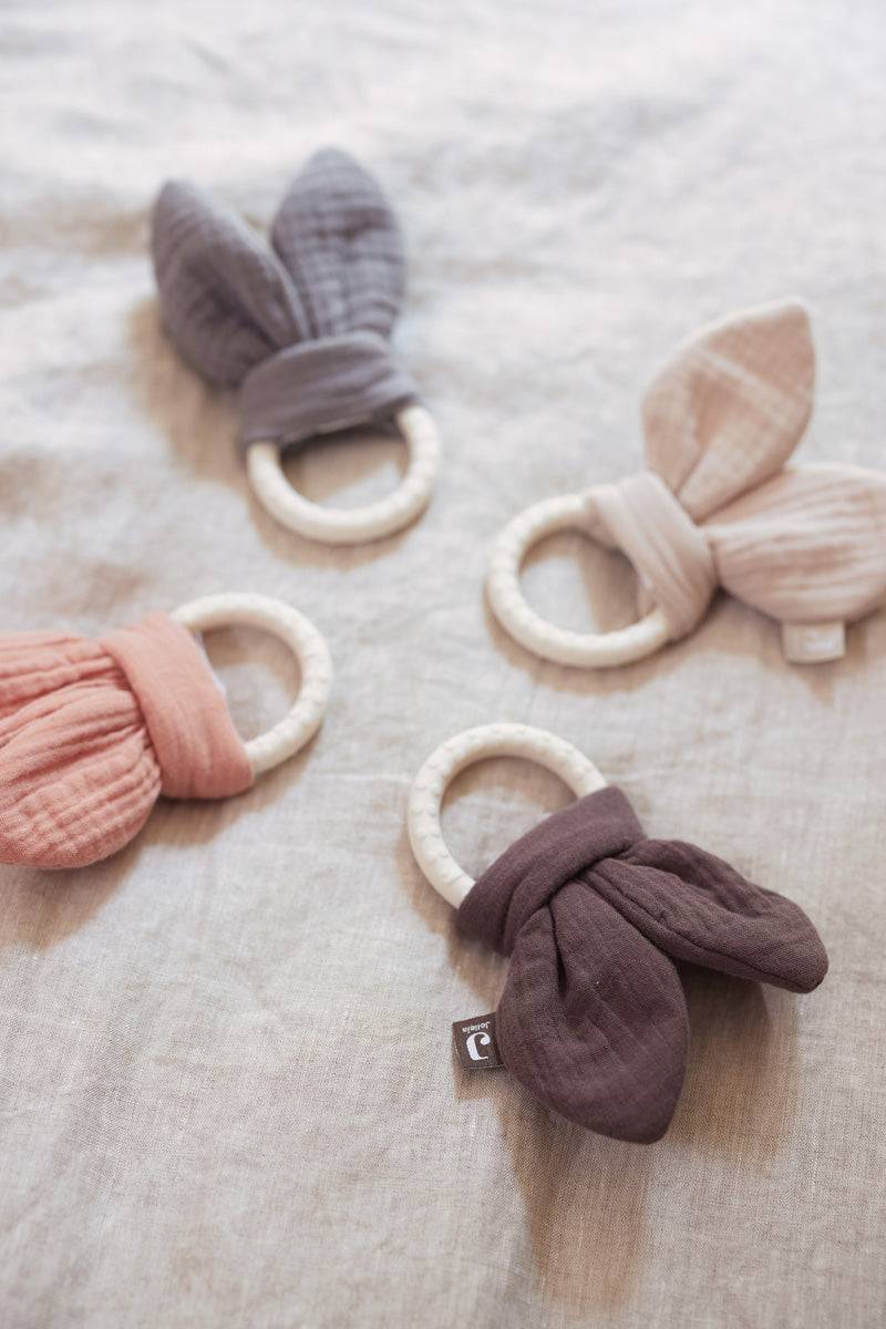 Jollein Beißring Silikon Bunny Ears Storm Grey Letzte 3 Tage