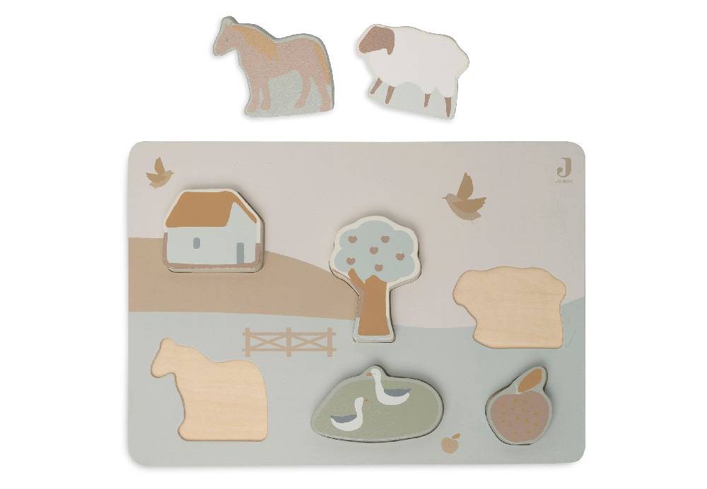 Jollein Puzzle aus Holz Farm Bis zu 65% Rabatt