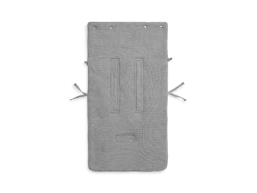 Jollein Fußsack gruppe 0+ 3/5 punkte Basic Knit Stone Grey Sonderangebot der Fabrik