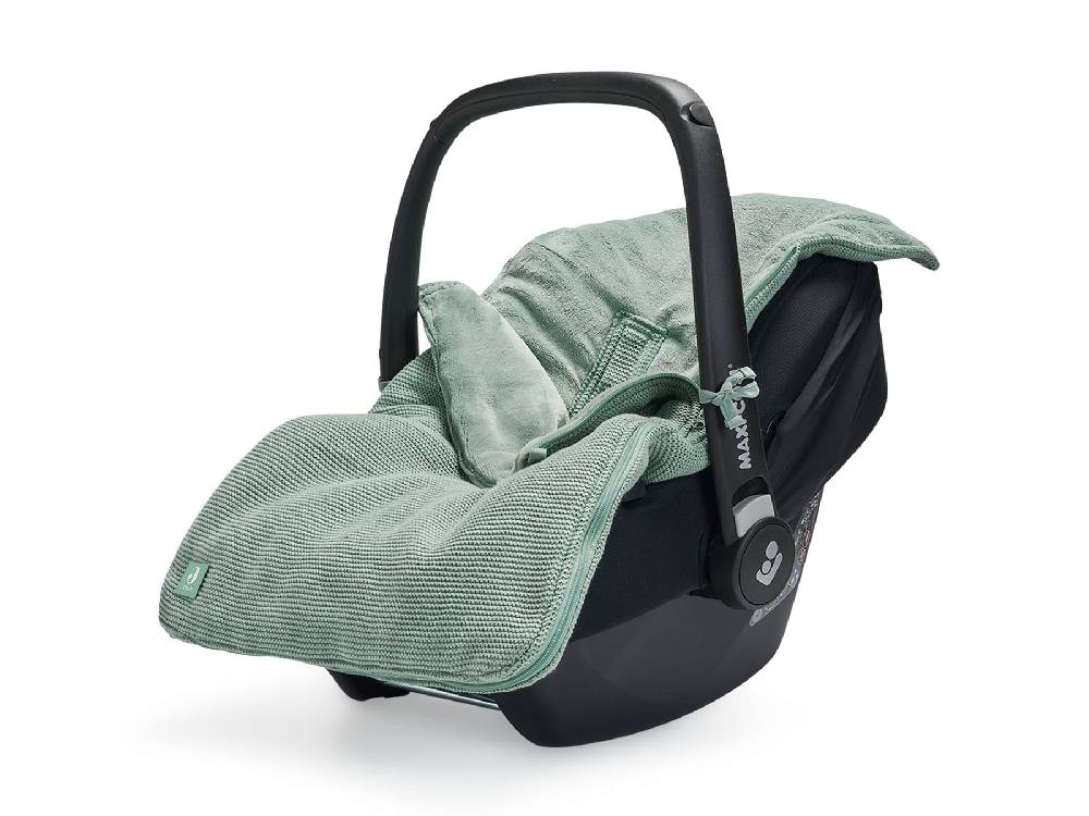 Jollein Fußsack gruppe 0+ 3/5 punkte Basic Knit Forest Green Nur noch ein Tag übrig