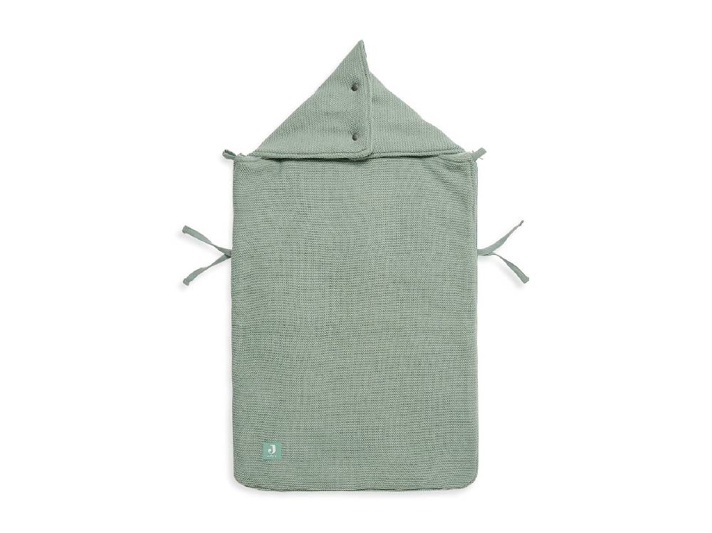 Jollein Fußsack gruppe 0+ 3/5 punkte Basic Knit Forest Green Nur noch ein Tag übrig
