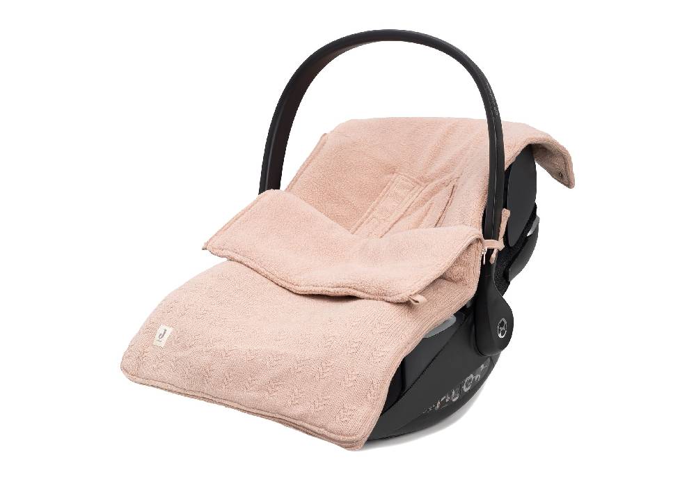 Jollein Fußsack gruppe 0+ 3/5 punkte Grain Knit Wild Rose Kostenloser Versand international