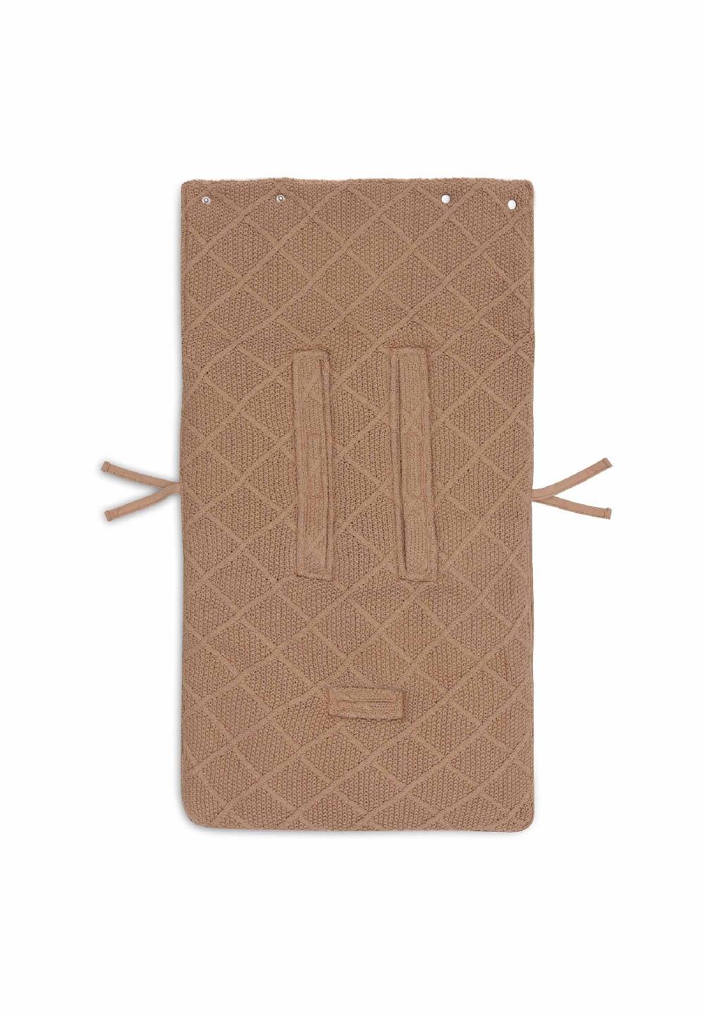 Jollein Fußsack Gruppe 0+ 3/5 Punkte Check Knit - Biscuit Black Friday Preise