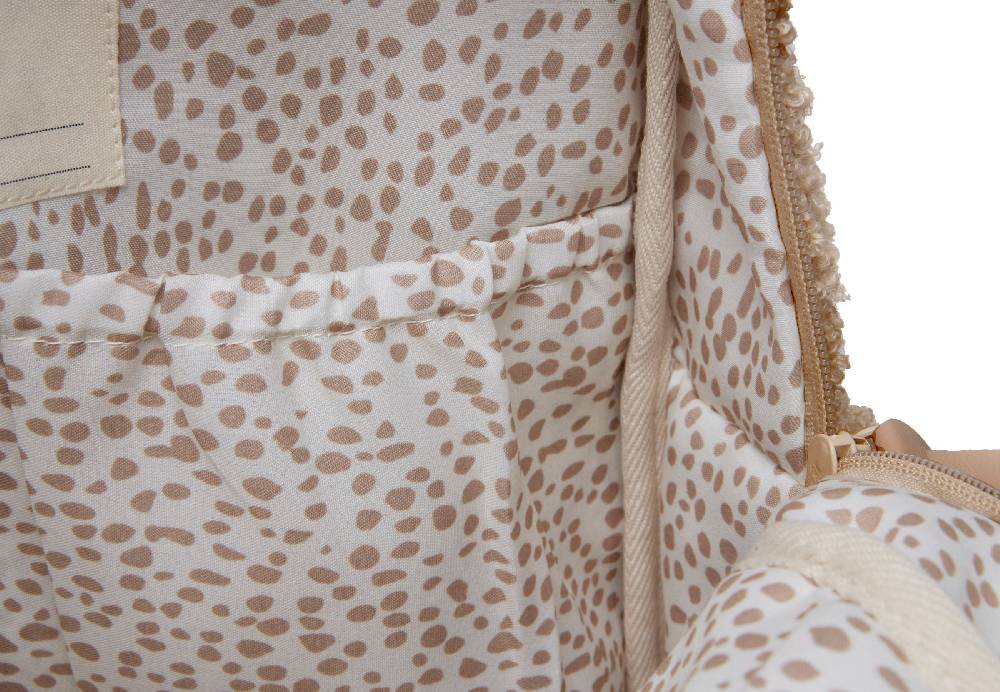Jollein Wickeltasche Rucksack Boucle Biscuit Fabrikpreis