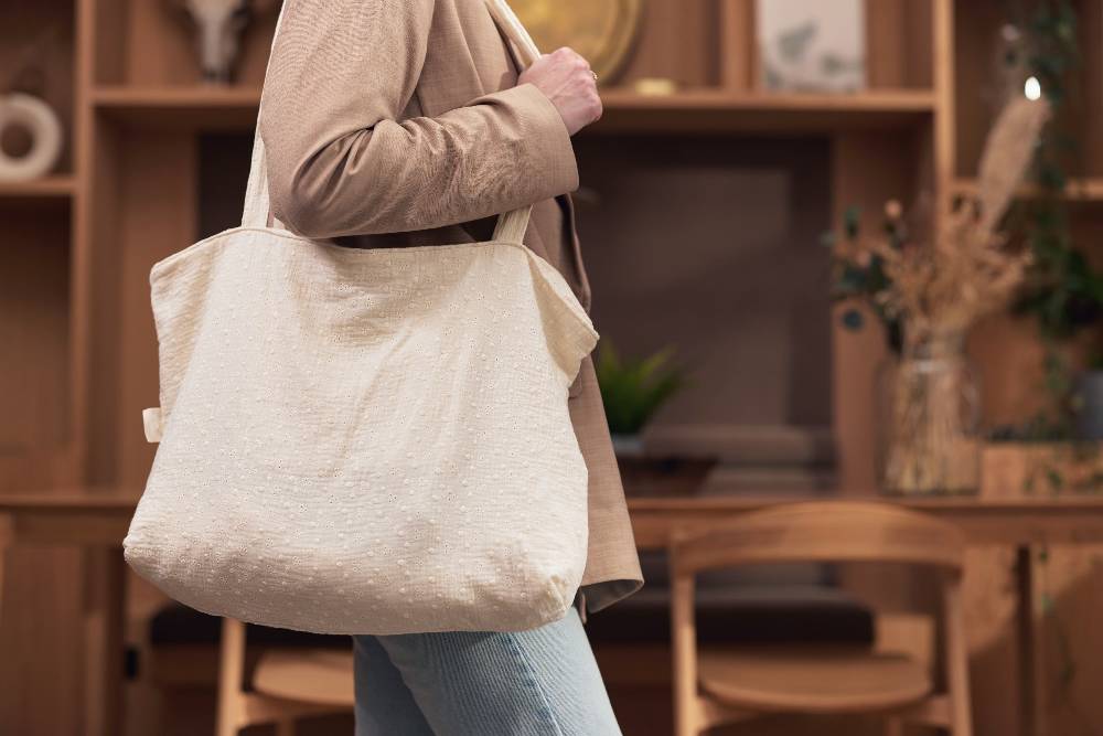 Jollein Shopper Embroidery Ivory Begrenztes Angebot