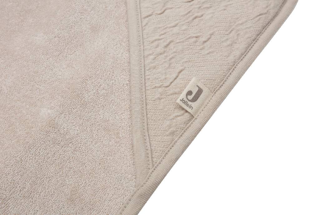 Jollein Kapuzenhandtuch 75x75cm Soft Waves Nougat Cyber Monday