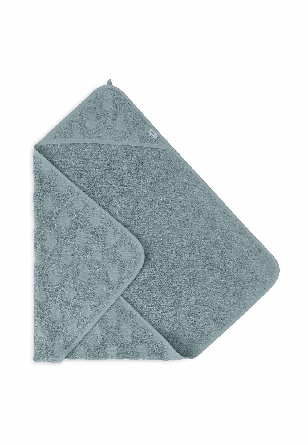 Jollein Kapuzenhandtuch Frottee 75x75cm Miffy Jacquard - Sea Green Neueste Mode