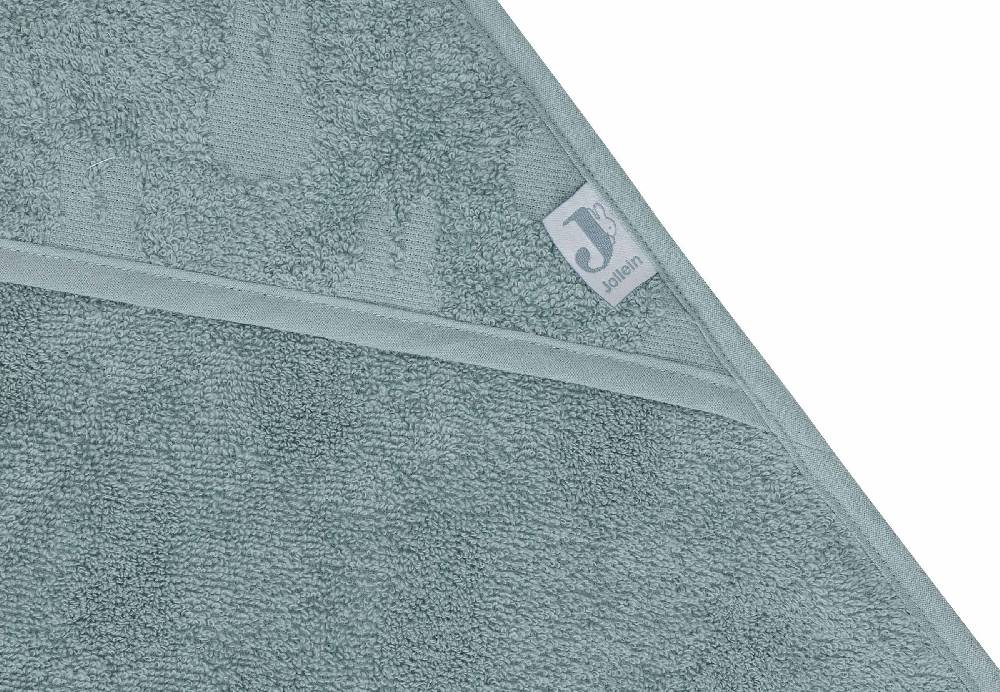 Jollein Kapuzenhandtuch Frottee 75x75cm Miffy Jacquard - Sea Green Neueste Mode