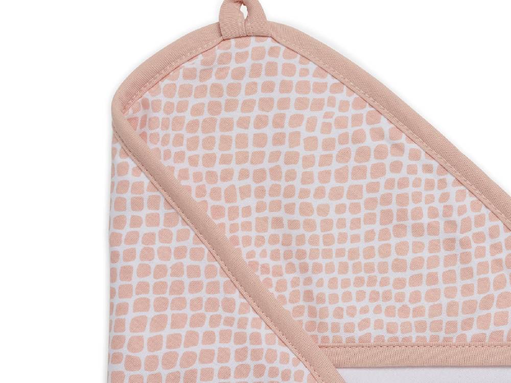Jollein Kapuzenhandtuch 75x75cm Snake Pale Pink Online Outlet