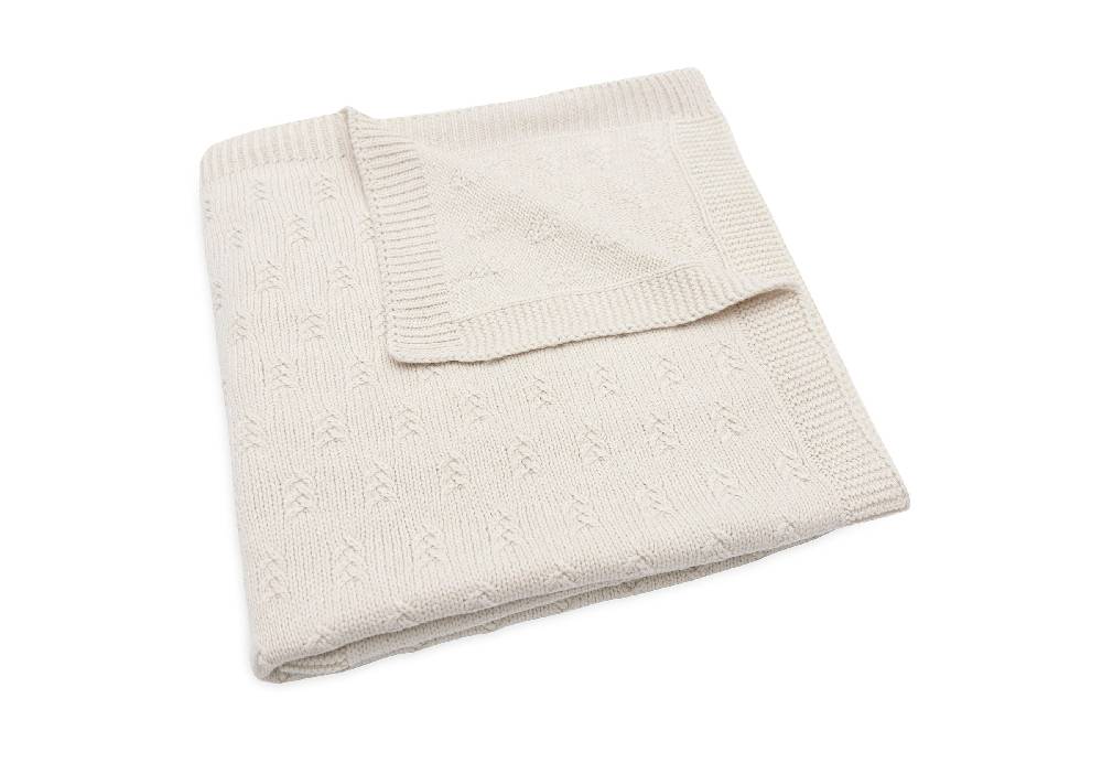 Jollein Decke Kinderbett 100x150cm Grain Knit Oatmeal Letzte 3 Tage