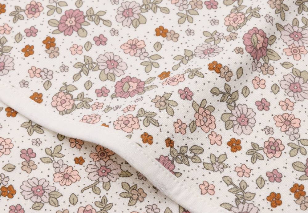 Jollein Decke Wiege Jersey 75x100cm Retro Flowers Zeitbegrenzte Promotion