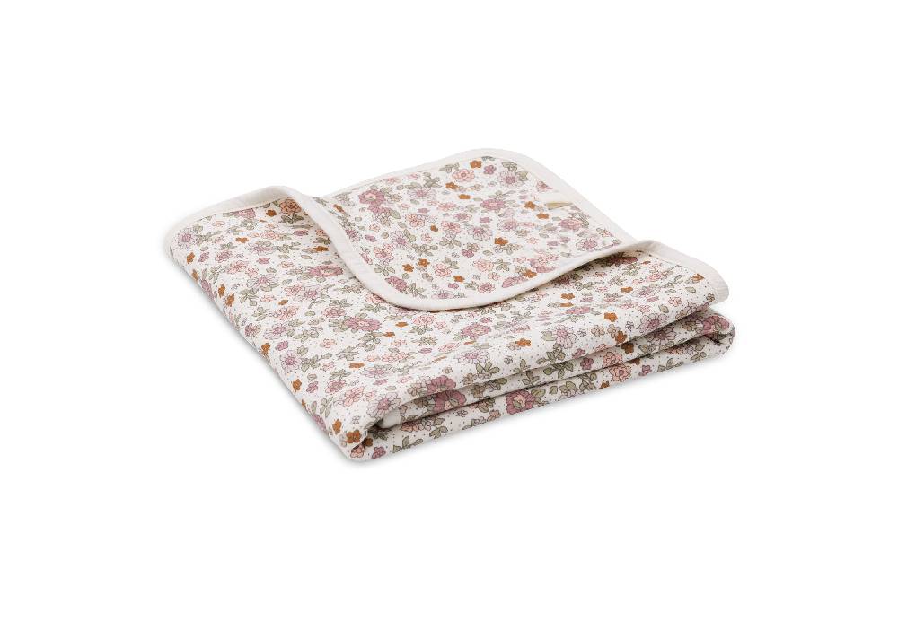 Jollein Decke Wiege Jersey 75x100cm Retro Flowers Zeitbegrenzte Promotion