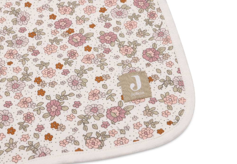 Jollein Decke Wiege Jersey 75x100cm Retro Flowers Zeitbegrenzte Promotion