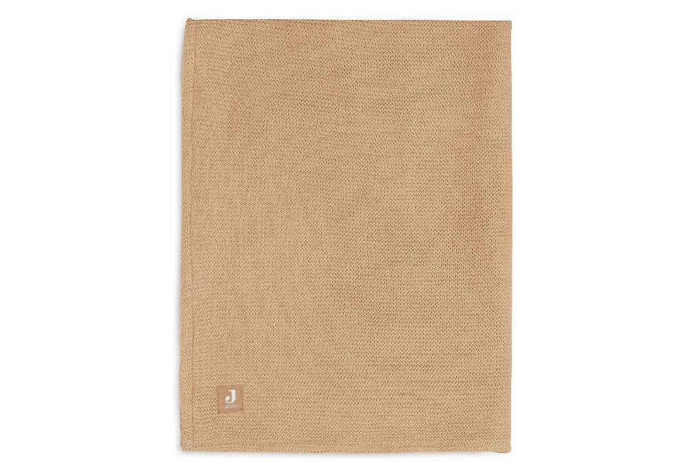 Jollein Decke Wiege 75x100cm Basic Knit Biscuit/Fleece