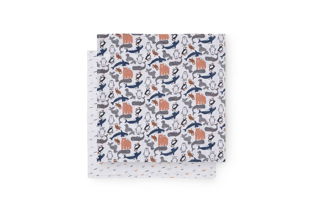 Jollein Mullwindeln Hydrophil 115x115cm Polar (2pack) Kostenloser Versand international
