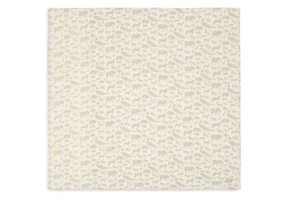 Jollein Mullwindeln Hydrophil 115x115cm Animals Olive Green (2pack) Speichern exportieren