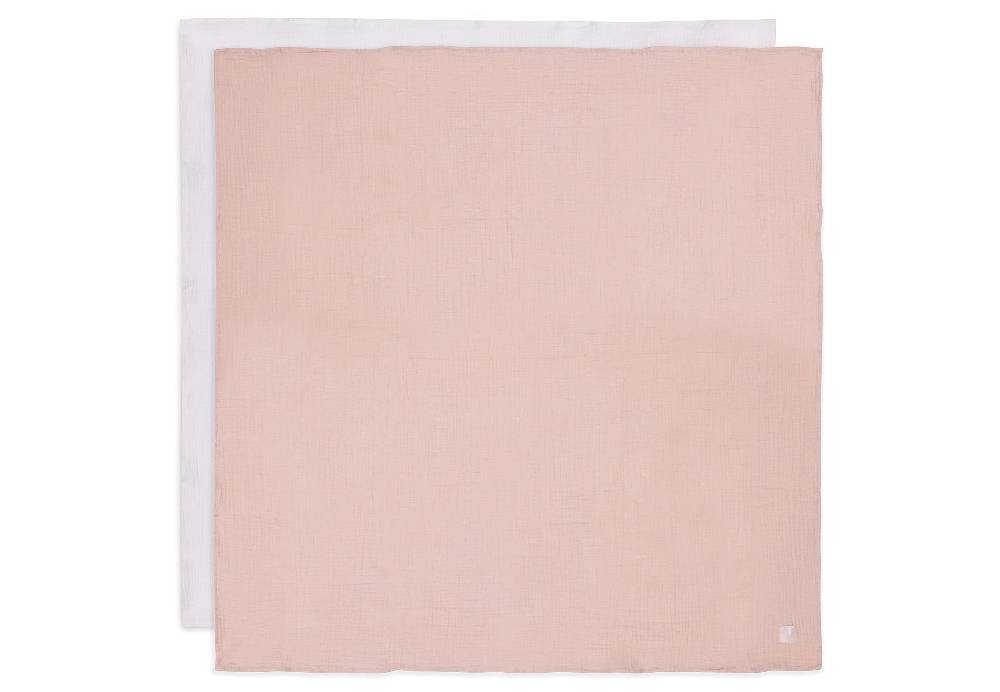 Jollein Mullwindelnn Hydrophil 115x115cm Wild Rose/Ivory (2pack) 2025