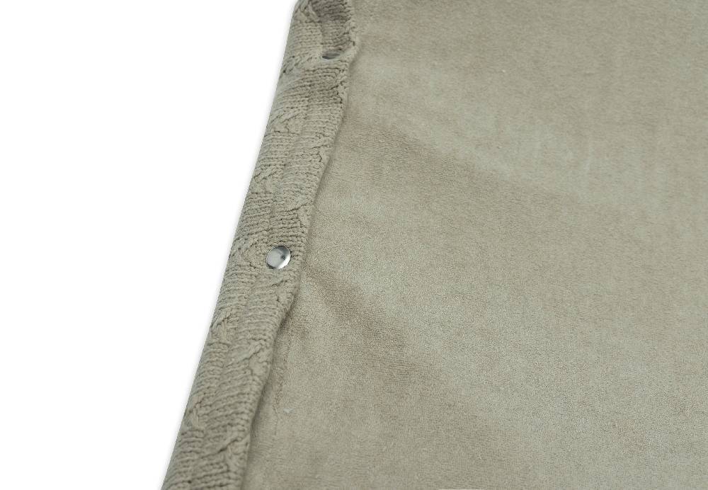 Jollein Wickelauflagenbezug 50x70cm Grain Knit Olive Green Fabrikverkauf