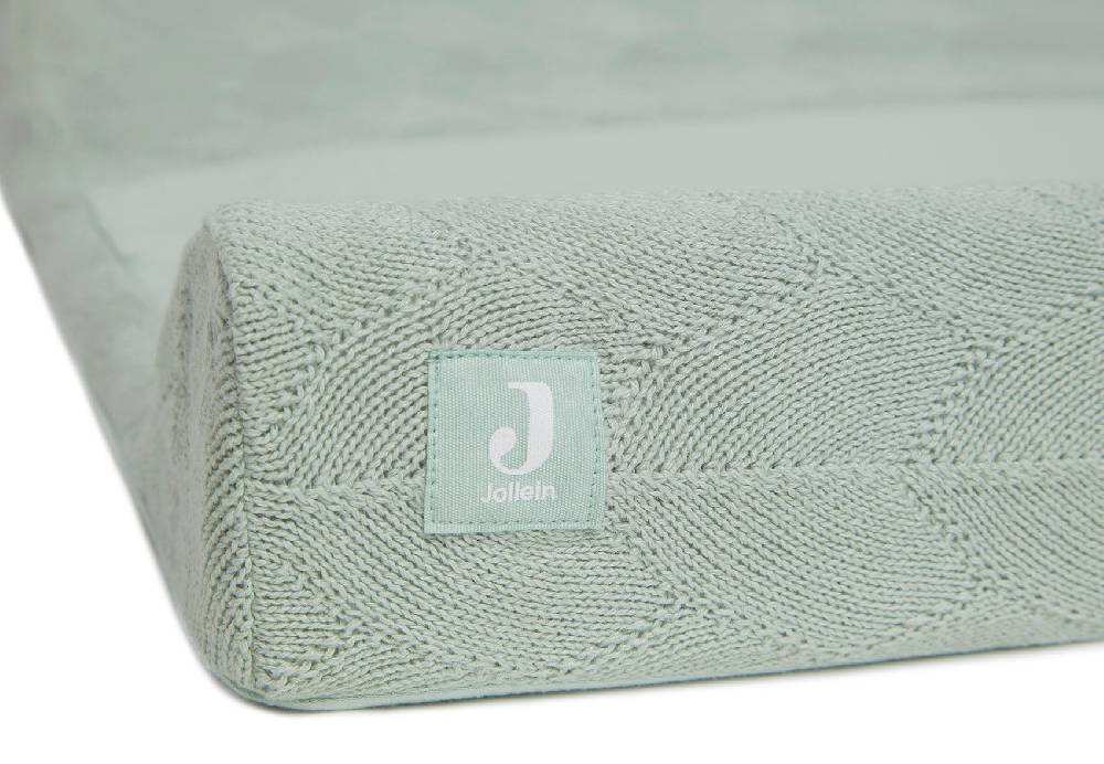 Jollein Wickelauflagenbezug 50x70cm Shell Knit Sea Foam GOTS Meist gekauft