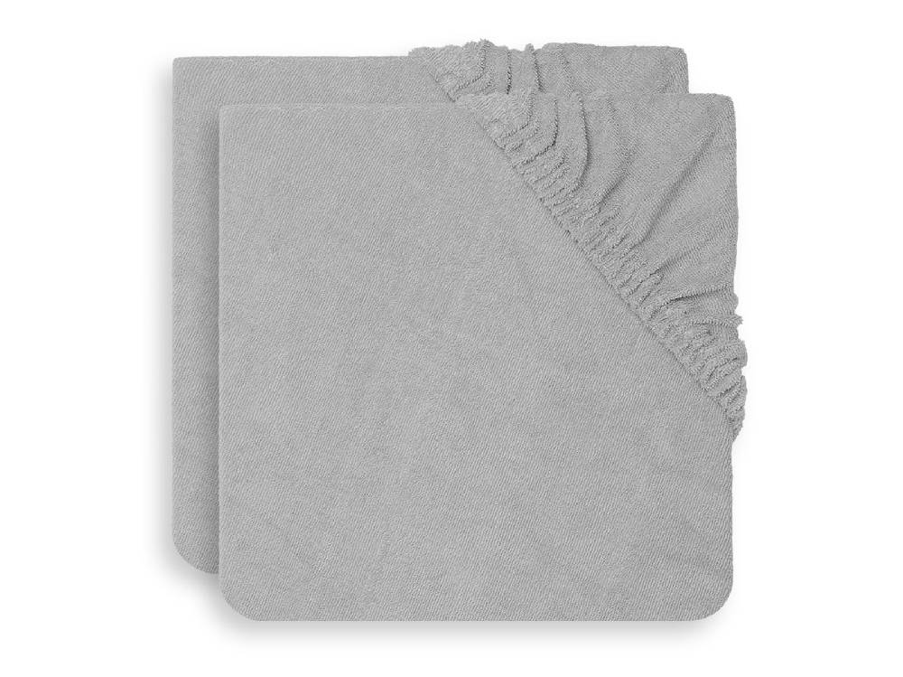 Jollein Wickelauflagenbezug Frottee 50x70cm Soft Grey (2pack) Sonderangebot