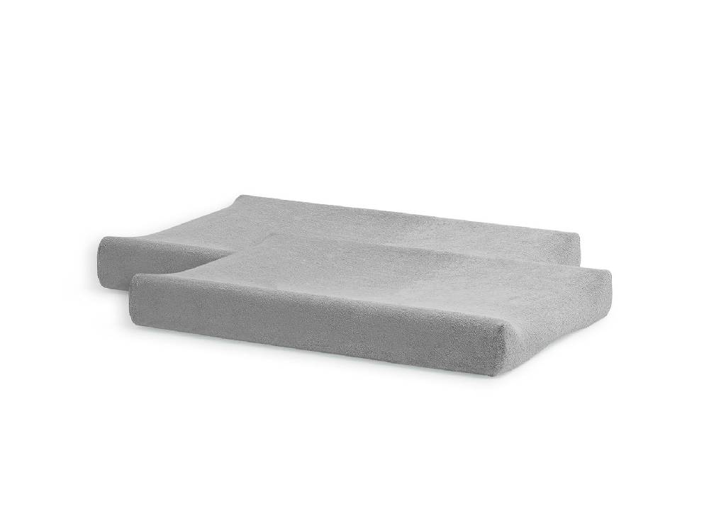Jollein Wickelauflagenbezug Frottee 50x70cm Soft Grey (2pack) Sonderangebot